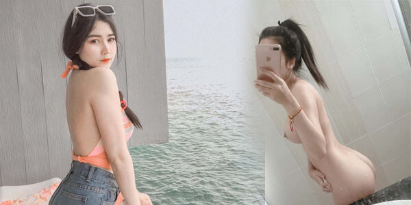 รูปโป๊ทางบ้าน สาวสวยโชว์นมโชว์หีในห้องน้ำ อ้าหีเอาควยปลอมยัดโชว์