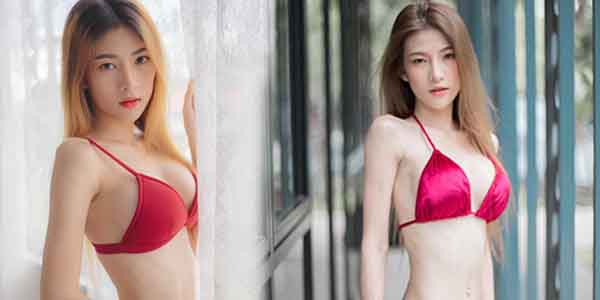 ภาพหลุดทางบ้าน หลุดน้อง Nalinnaaa วัยรุ่นสาวรับงานถ่ายแบบเซ็กซี่โชว์นมสวย ๆ