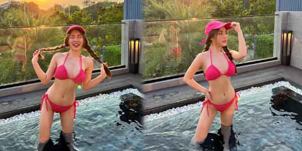 รูปหลุดทางบ้าน หลุดน้อง justsamile สาวไทยใส่ชุดนอนไม่ได้นอนถ่ายแบบยั่วอย่างแจ่ม