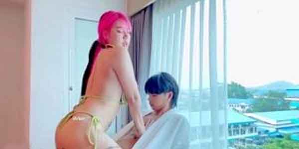 หนุ่มชวนสาวสวย Onlyfans Irenkampong มาเล่นเสียว ไอรีนขึ้นขย่มควยแฟน